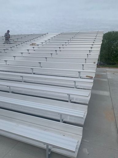 New Bleachers at the Newaygo County Fairgrounds